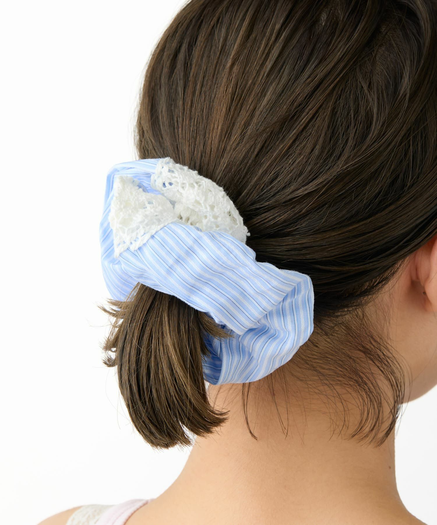 Casselini(キャセリーニ)ストライプパターンシュシュ | CASSELINI