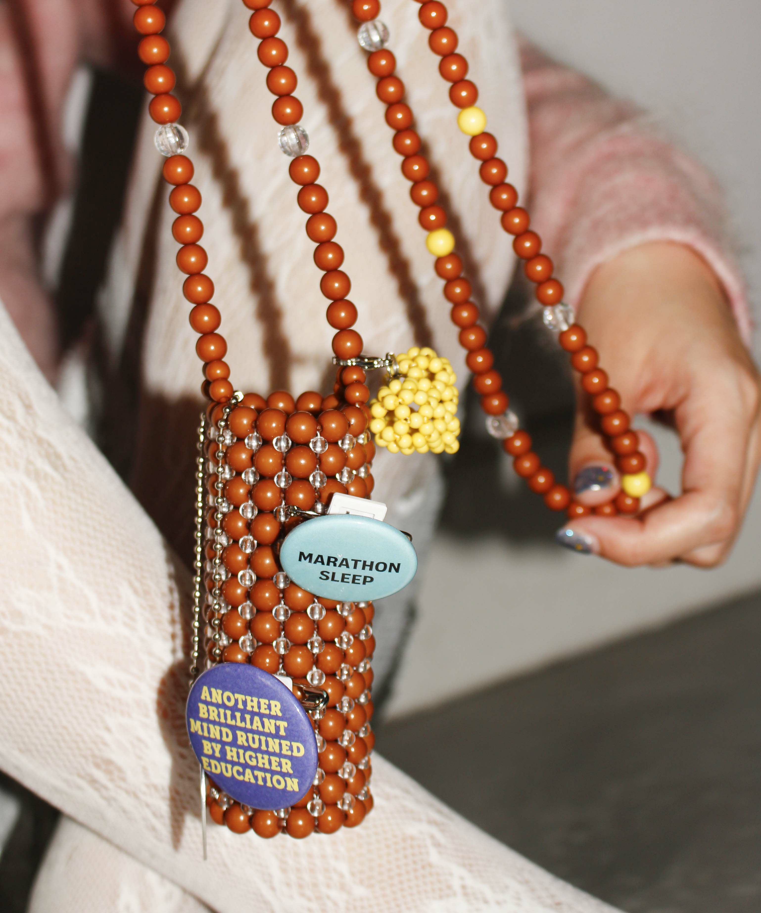 HEY! Mrs ROSE(ヘイ！ミセスローズ)Beads Lip Necklace | CASSELINI