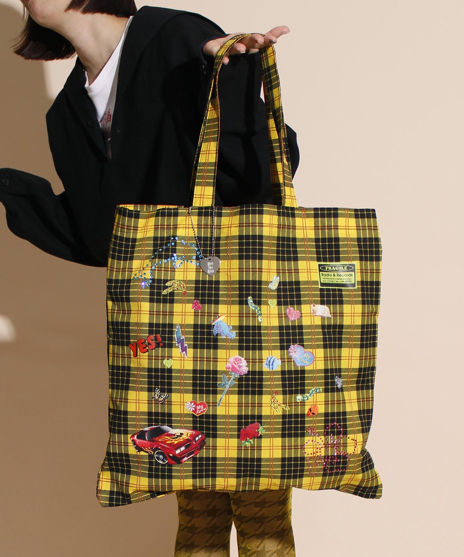 HEY! Mrs ROSE(ヘイ！ミセスローズ)HEY!Mr.GALFY らくがきSCHOOLBAG