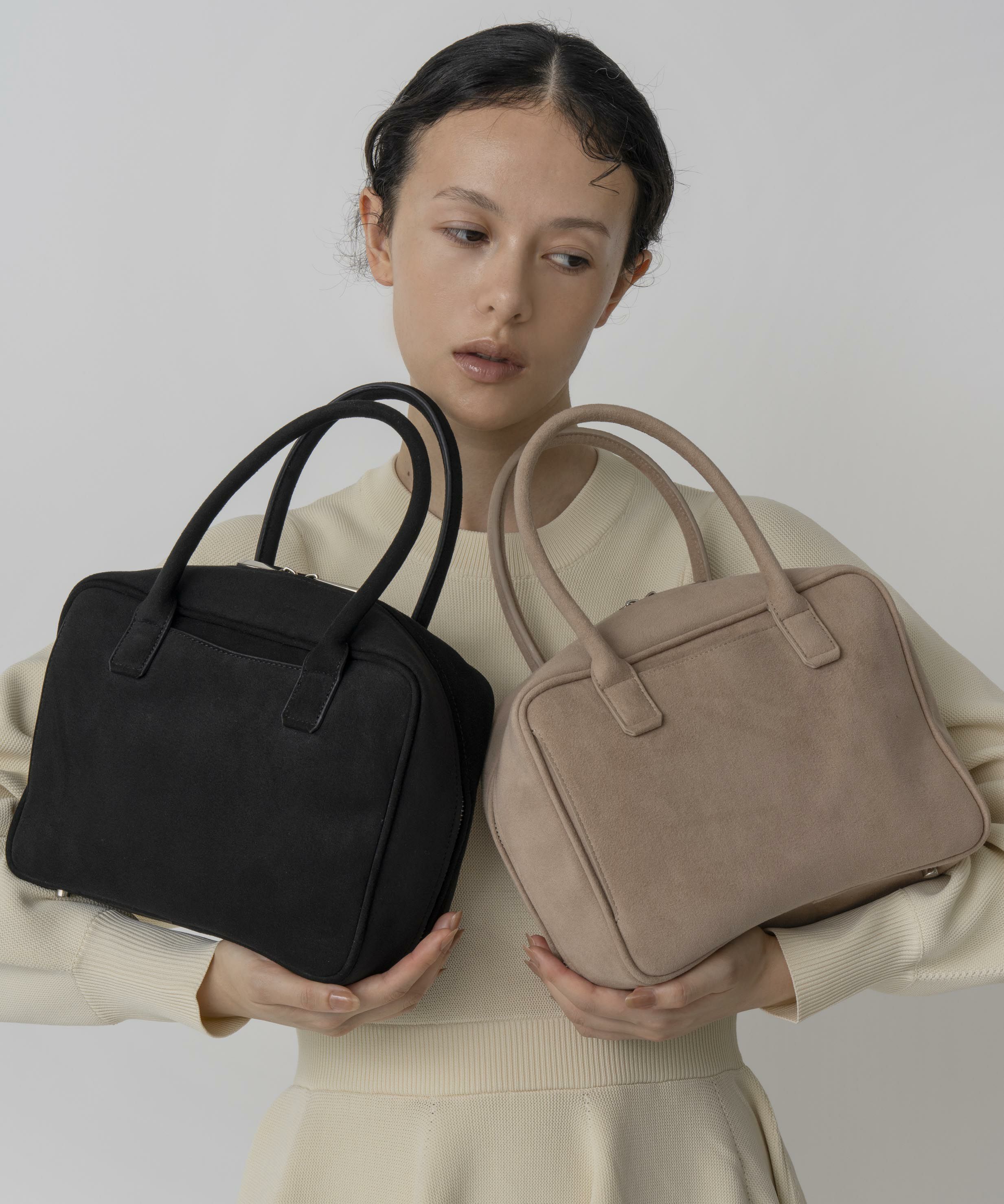 LE VERNIS] Suede boston bag | CASSELINI ONLINE SHOP