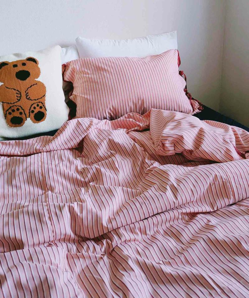 Casselini HOME(キャセリーニ ホーム)ストライプ布団カバー（ダブル