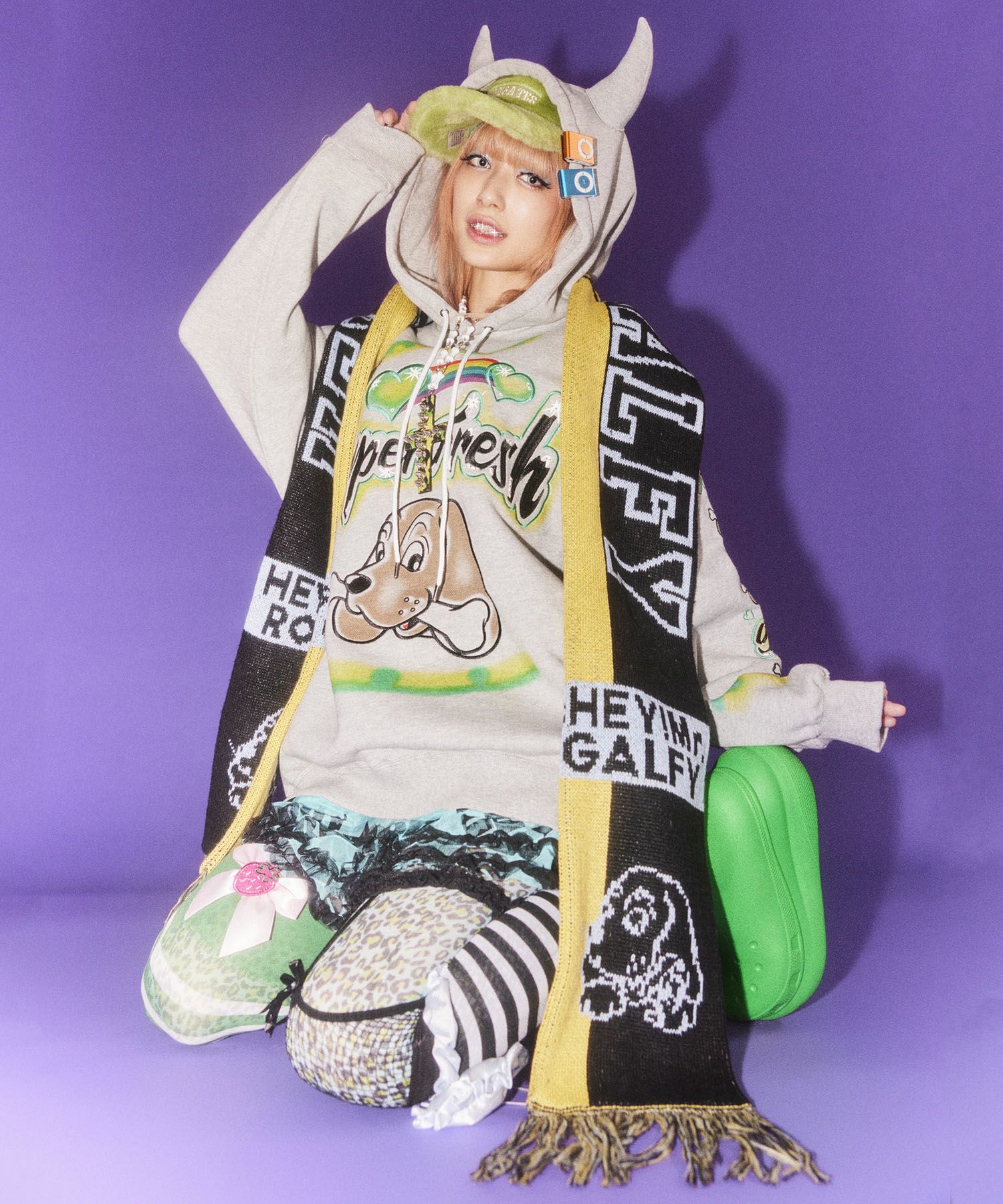 HEY! Mrs ROSE(ヘイ！ミセスローズ)HEY!Mr.GALFY みんなで応援マフラー