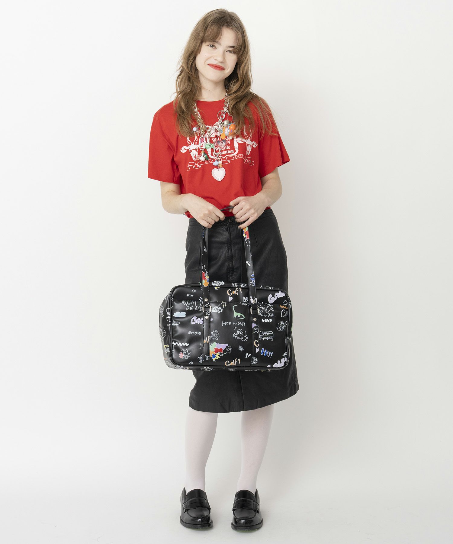 HEY! Mrs ROSE(ヘイ！ミセスローズ)HEY!Mr.GALFY らくがきSCHOOLBAG