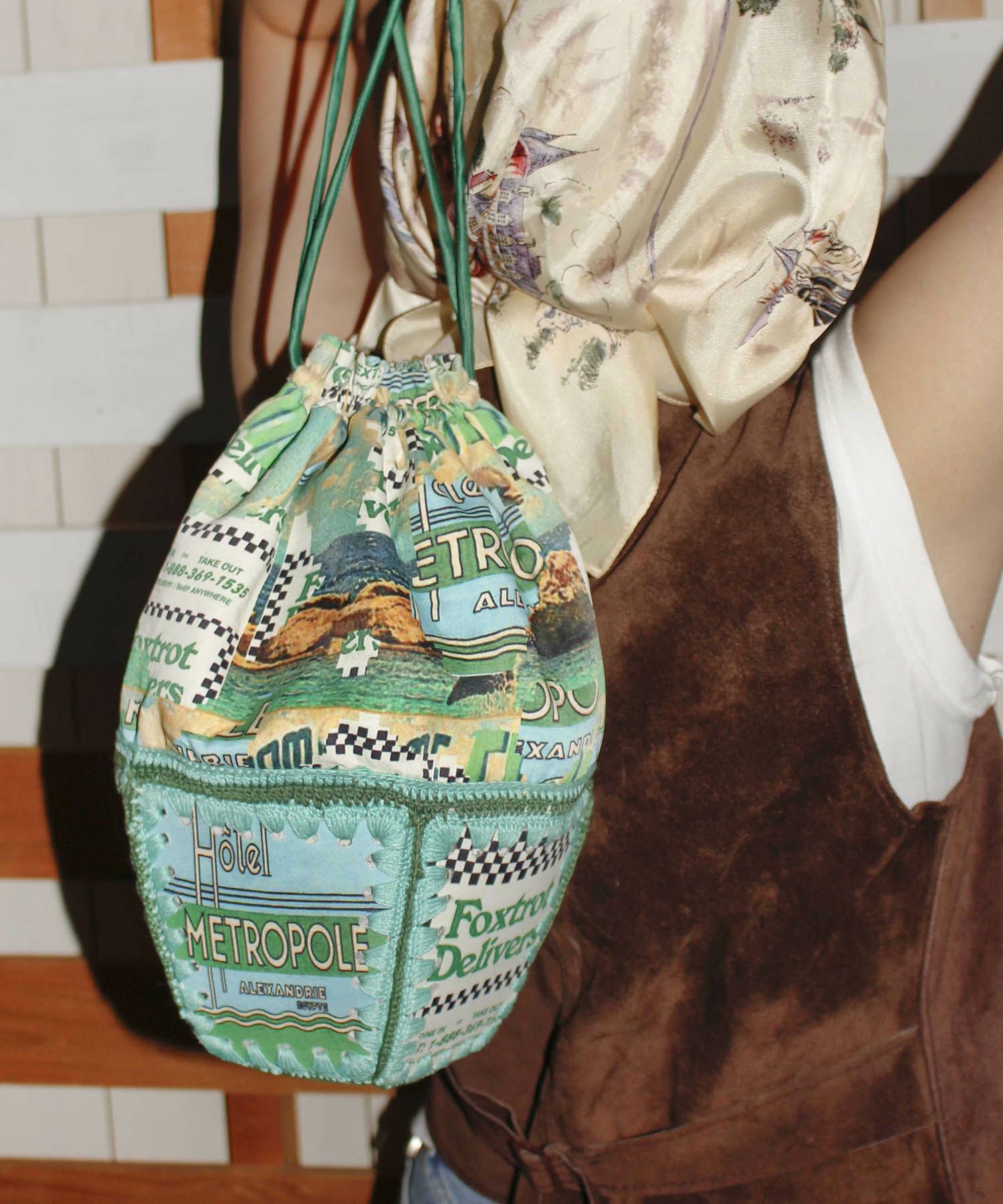HEY! Mrs ROSE(ヘイ！ミセスローズ)Print Crochet BAG | CASSELINI