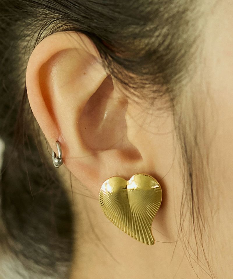 LAPUIS] Heart leaf pierced earrings＜2月上旬発送予定＞ | CASSELINI