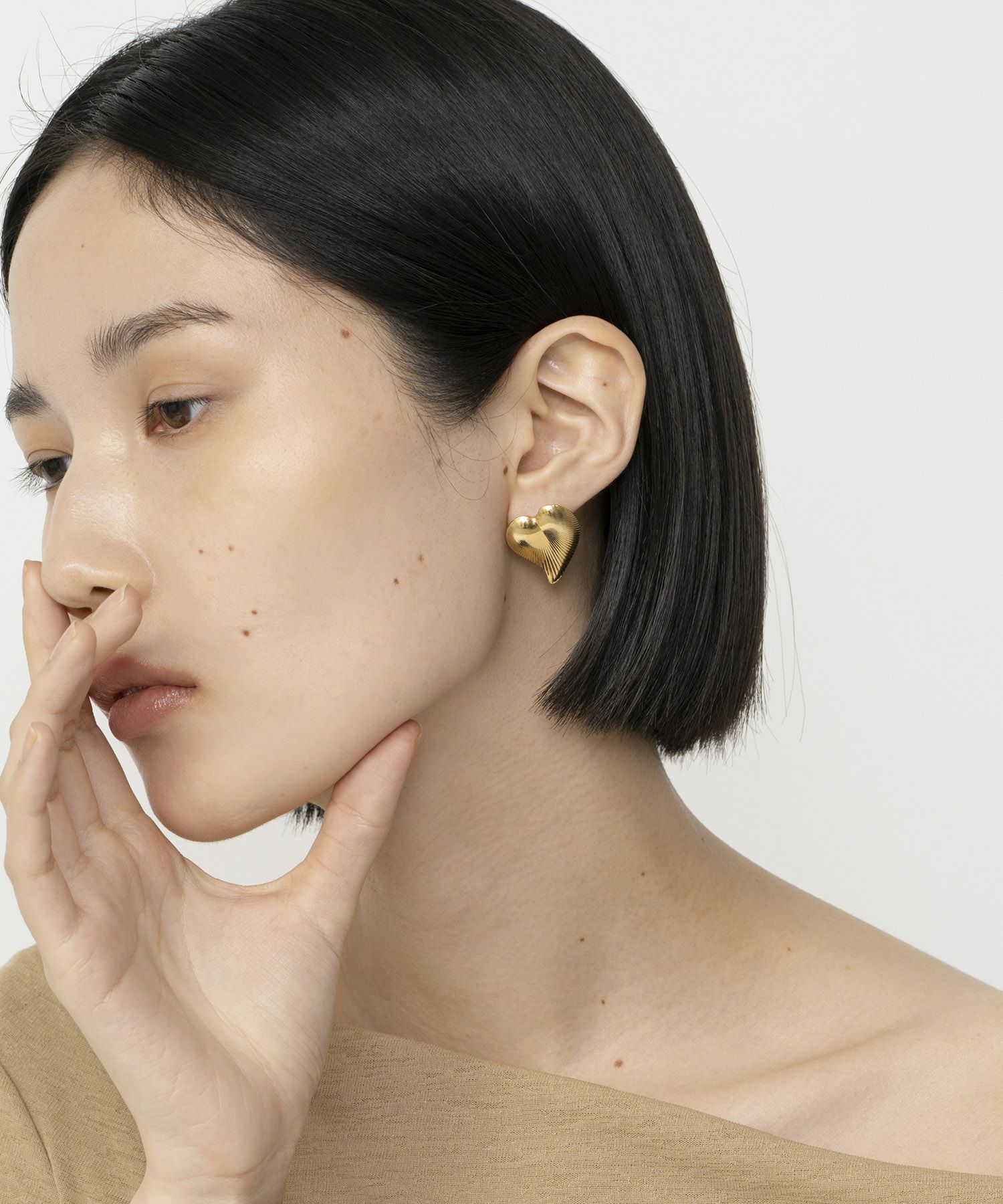 LAPUIS] Heart leaf pierced earrings＜2月上旬発送予定＞ | CASSELINI