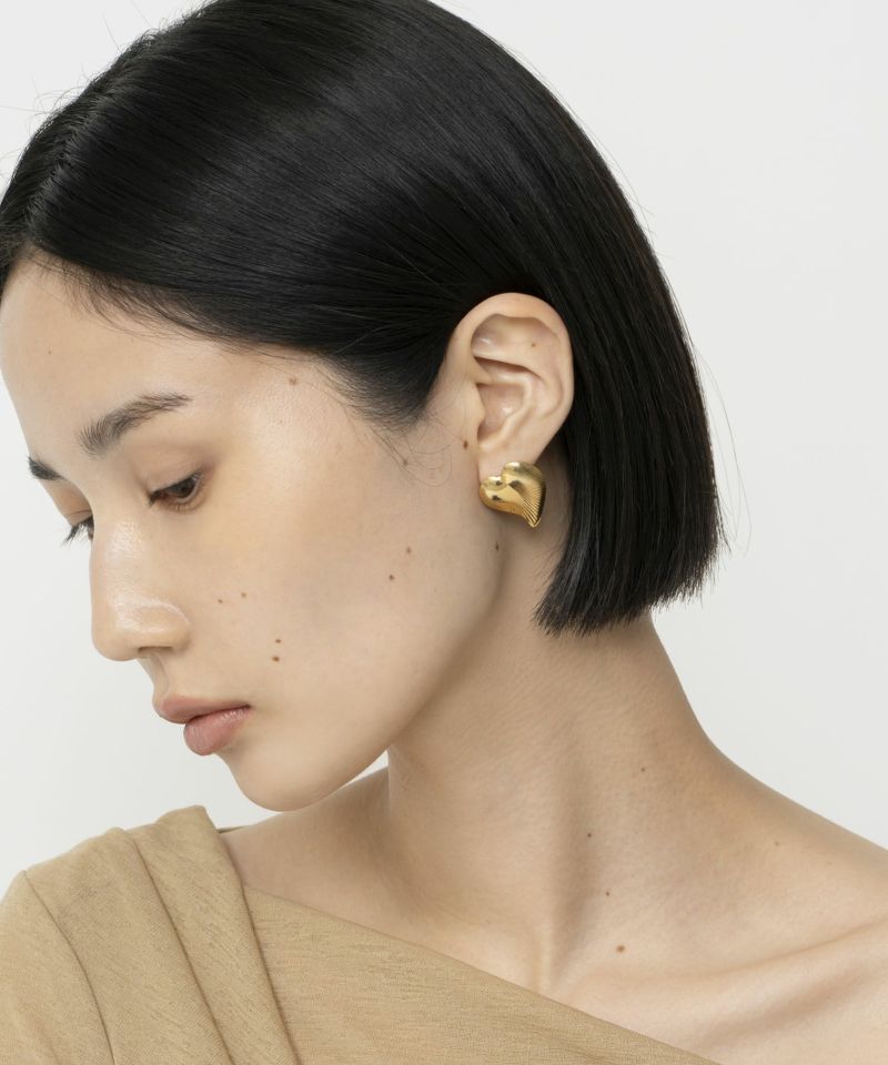 LAPUIS] Heart leaf pierced earrings＜2月上旬発送予定＞ | CASSELINI