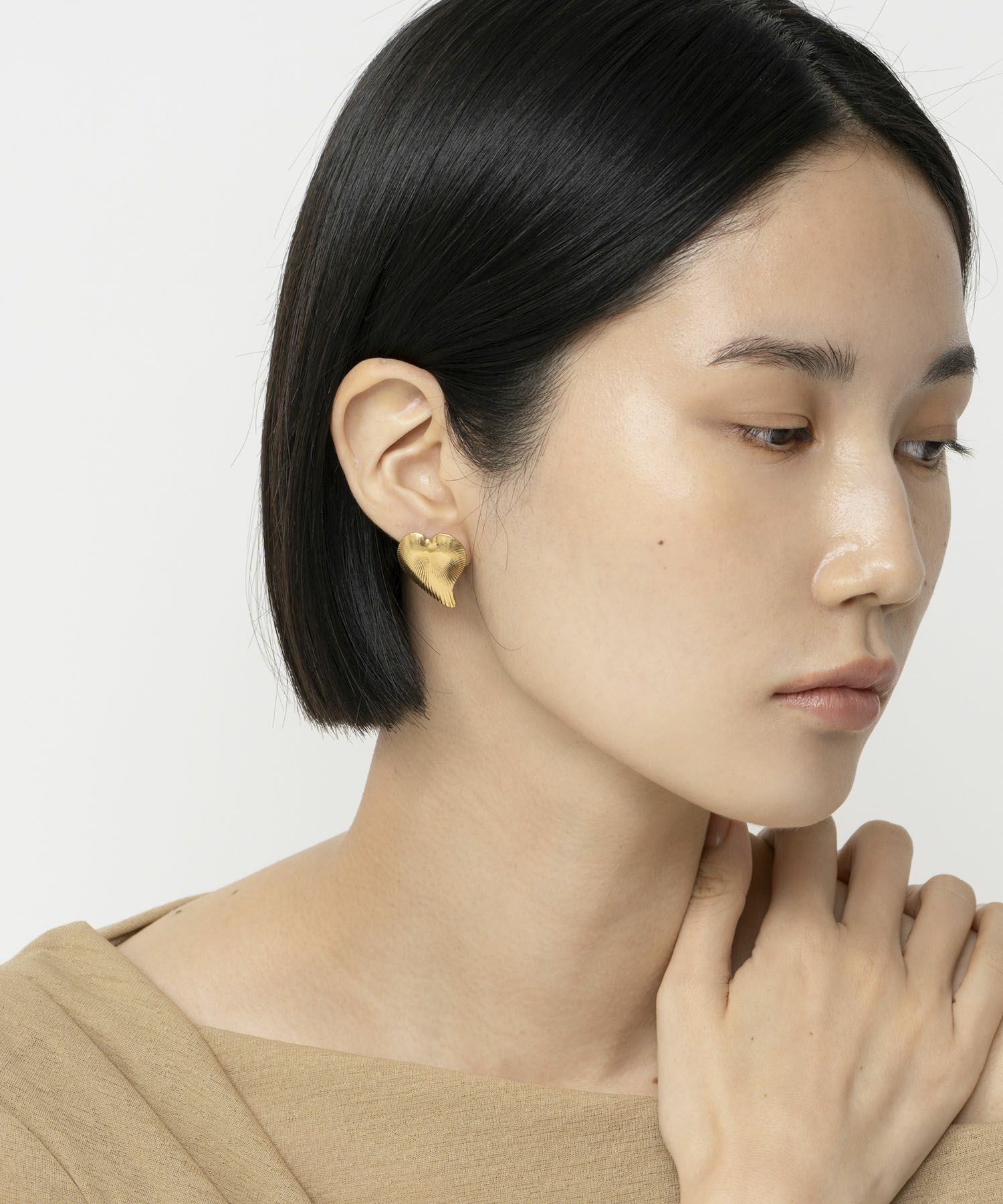 LAPUIS] Heart leaf pierced earrings＜2月上旬発送予定＞ | CASSELINI