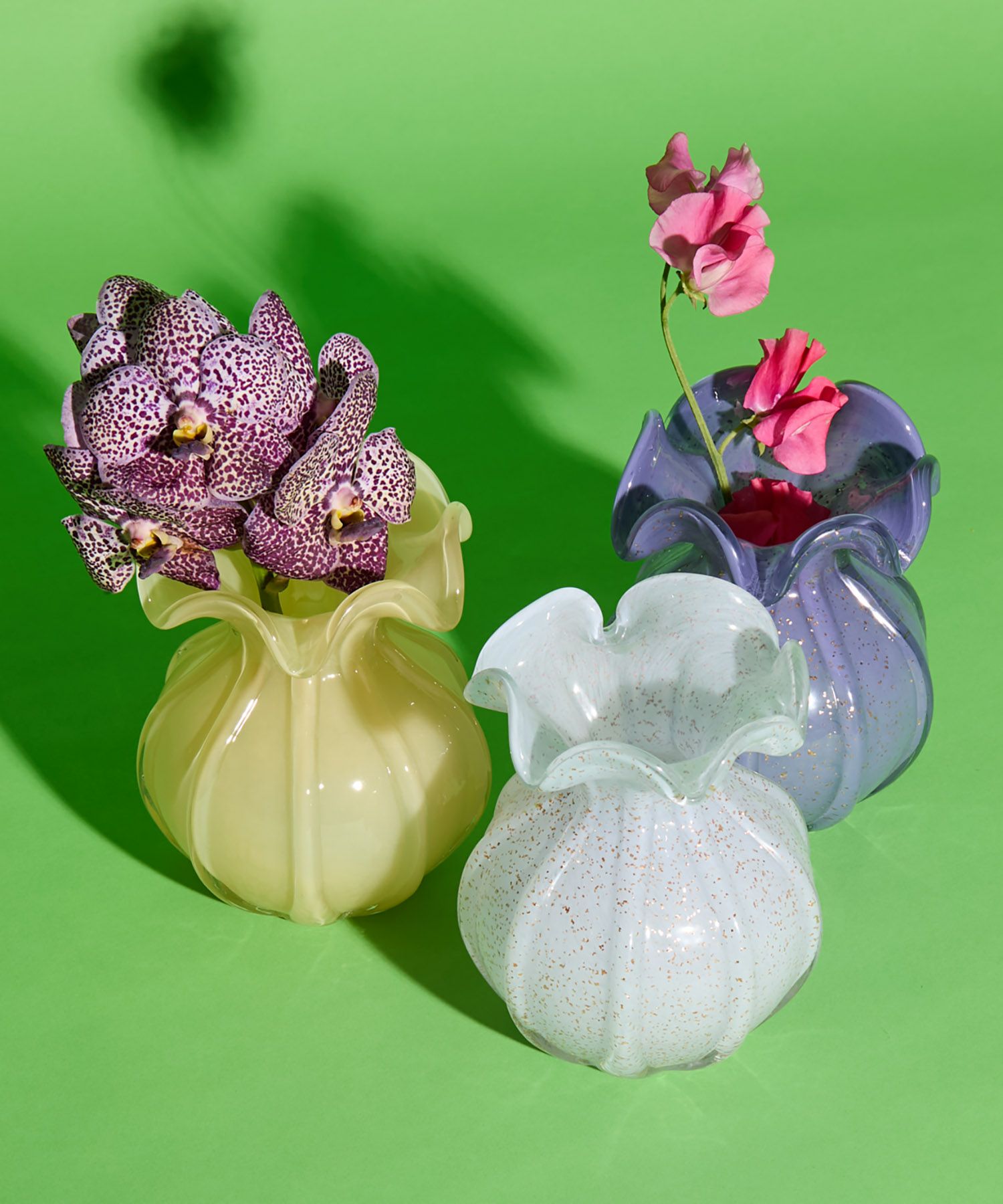 Casselini HOME(キャセリーニ ホーム)ガラスフラワーベースBK