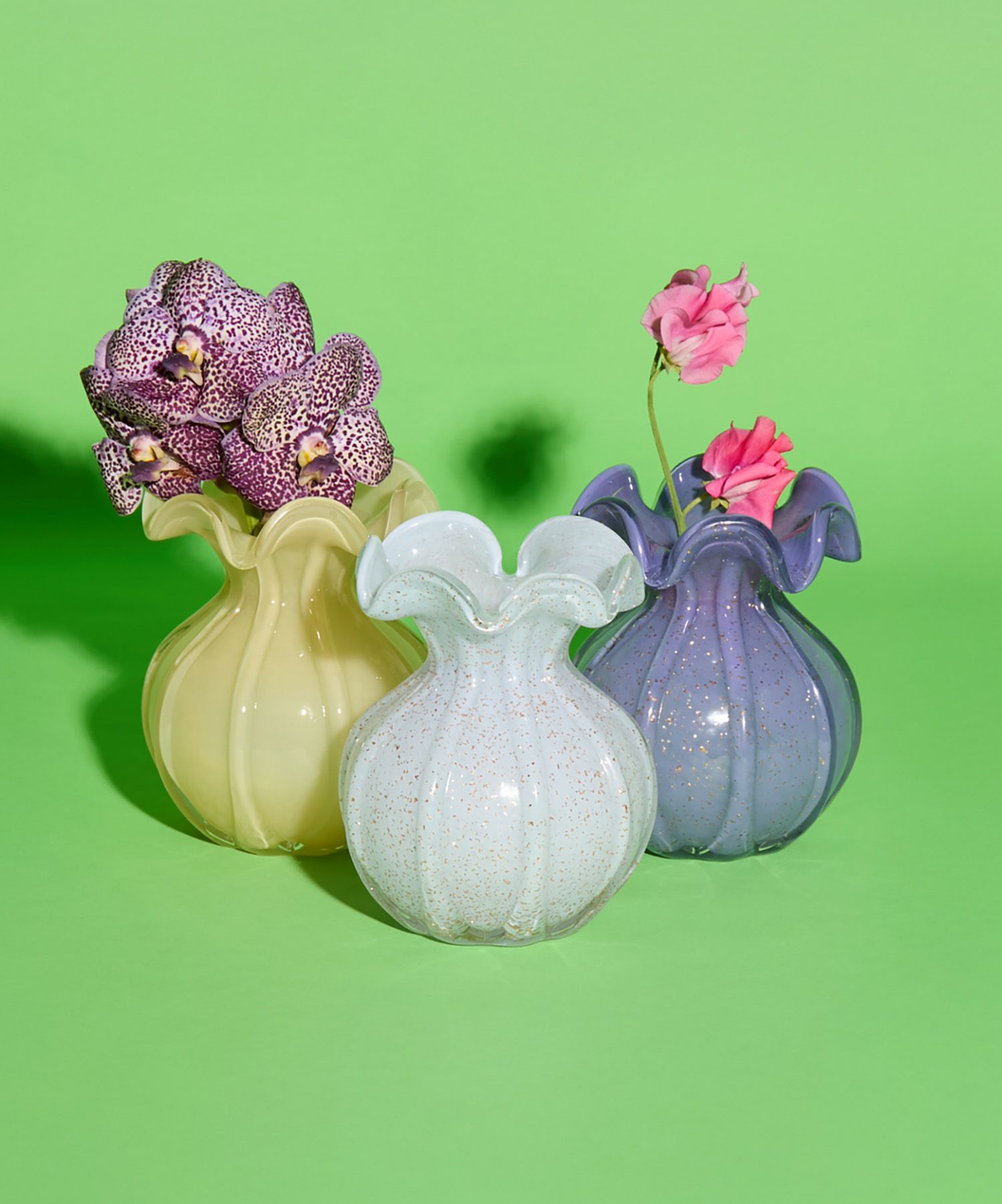 Casselini HOME(キャセリーニ ホーム)ガラスフラワーベースBK