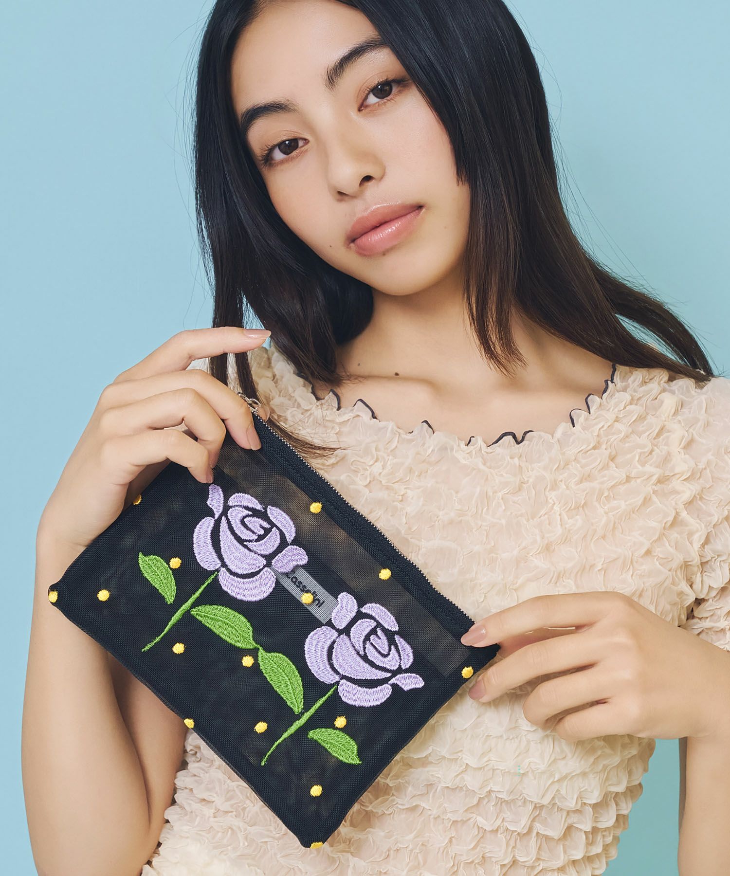Casselini(キャセリーニ)チュール刺繍ポーチ | CASSELINI ONLINE SHOP