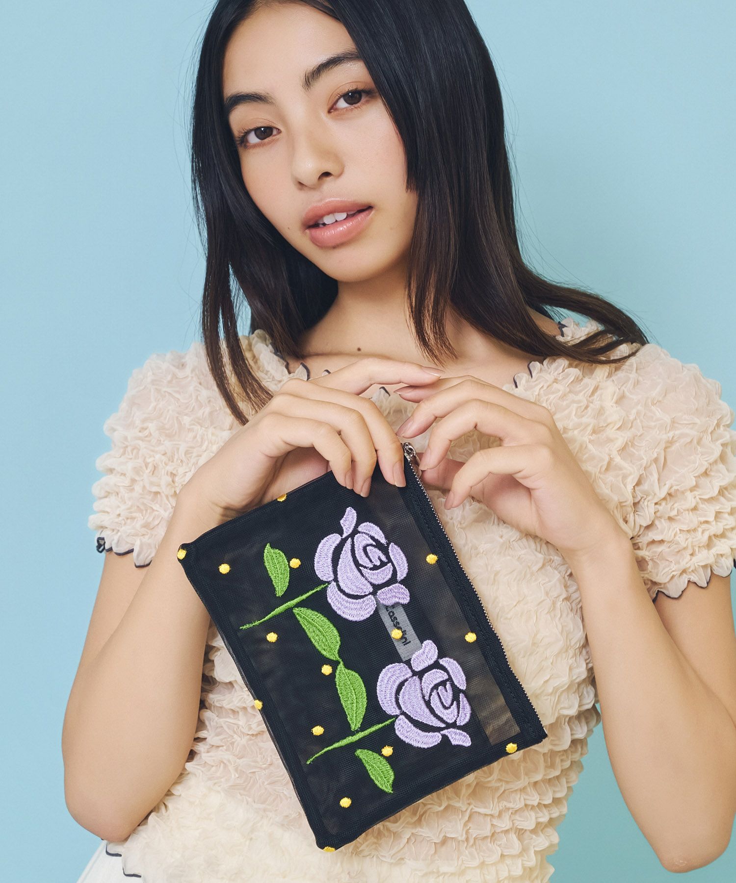 Casselini(キャセリーニ)チュール刺繍ポーチ | CASSELINI ONLINE SHOP