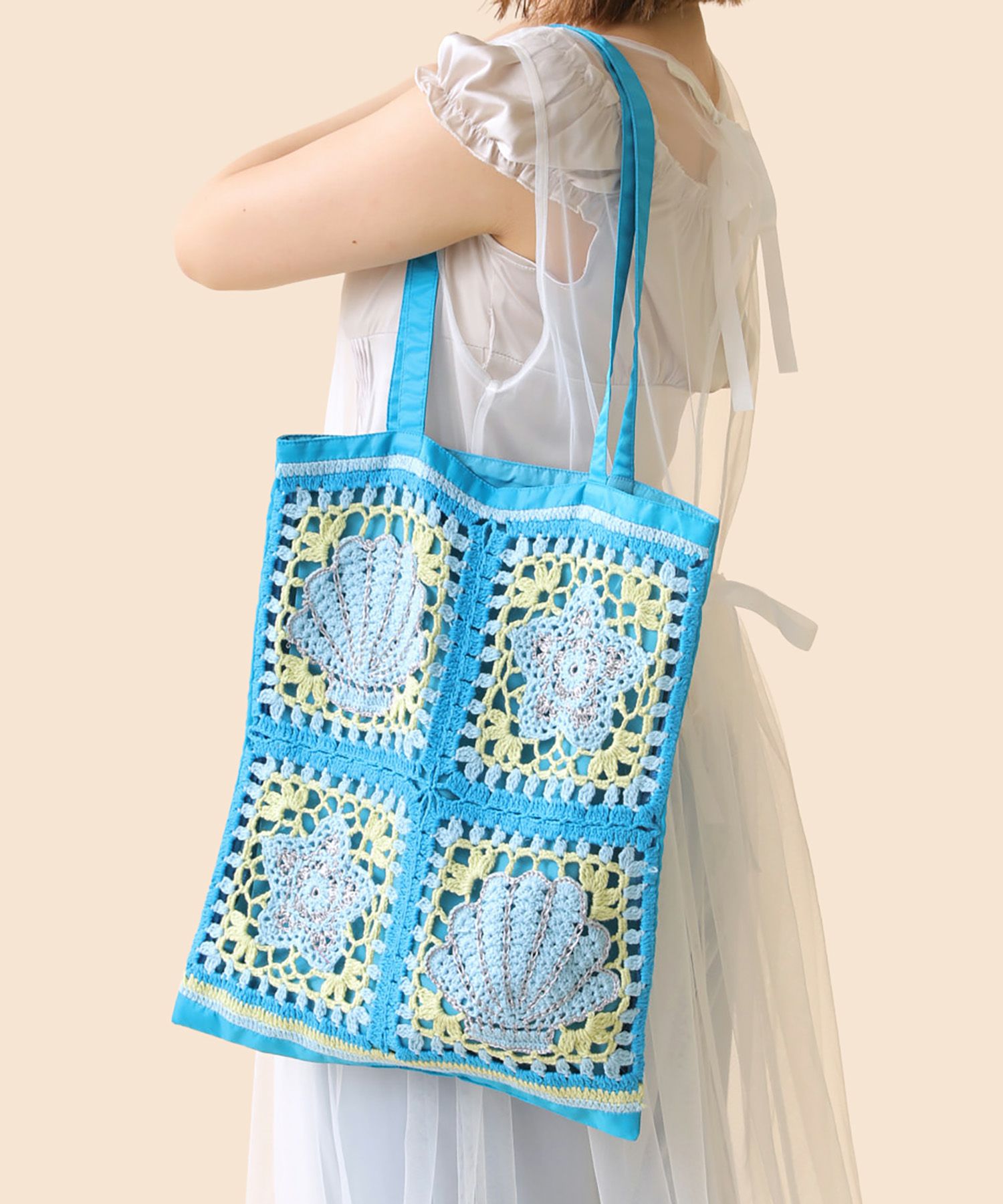 Casselini(キャセリーニ)クロシェトートバッグ＜3月中旬発送予定